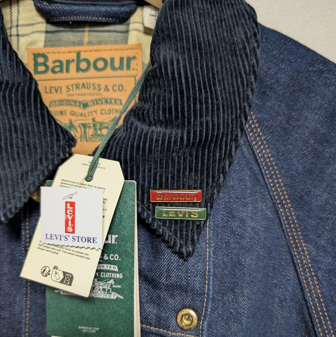 ⭐️新品M⭐️LEVI'S✕Barbour ビデイル レアブランクレッドタブ