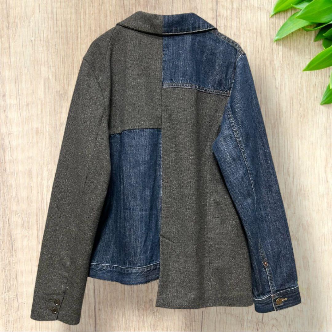 【✨美品✨】希少 フラボア デニムドッキングジャケット 再構築 サイズ2 M〜L