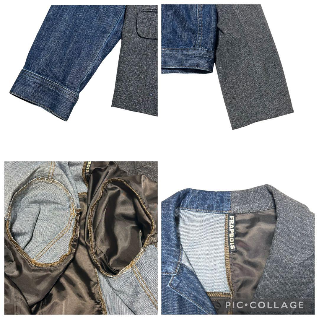 【✨美品✨】希少 フラボア デニムドッキングジャケット 再構築 サイズ2 M〜L