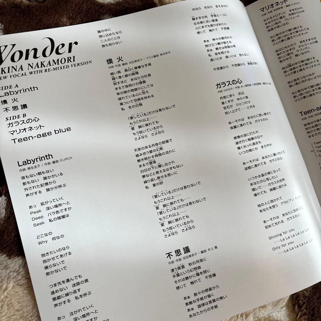 中森明菜／Wonder／不思議／吉田美奈子／麻生圭子／EUROX／レコード／新品