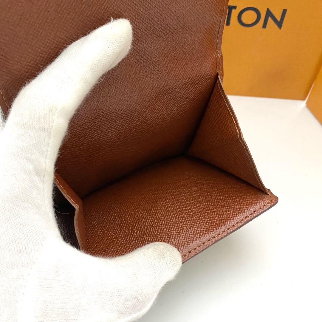 保管品　ルイヴィトン　モノグラム　エリーズ　三つ折り財布　wホック
