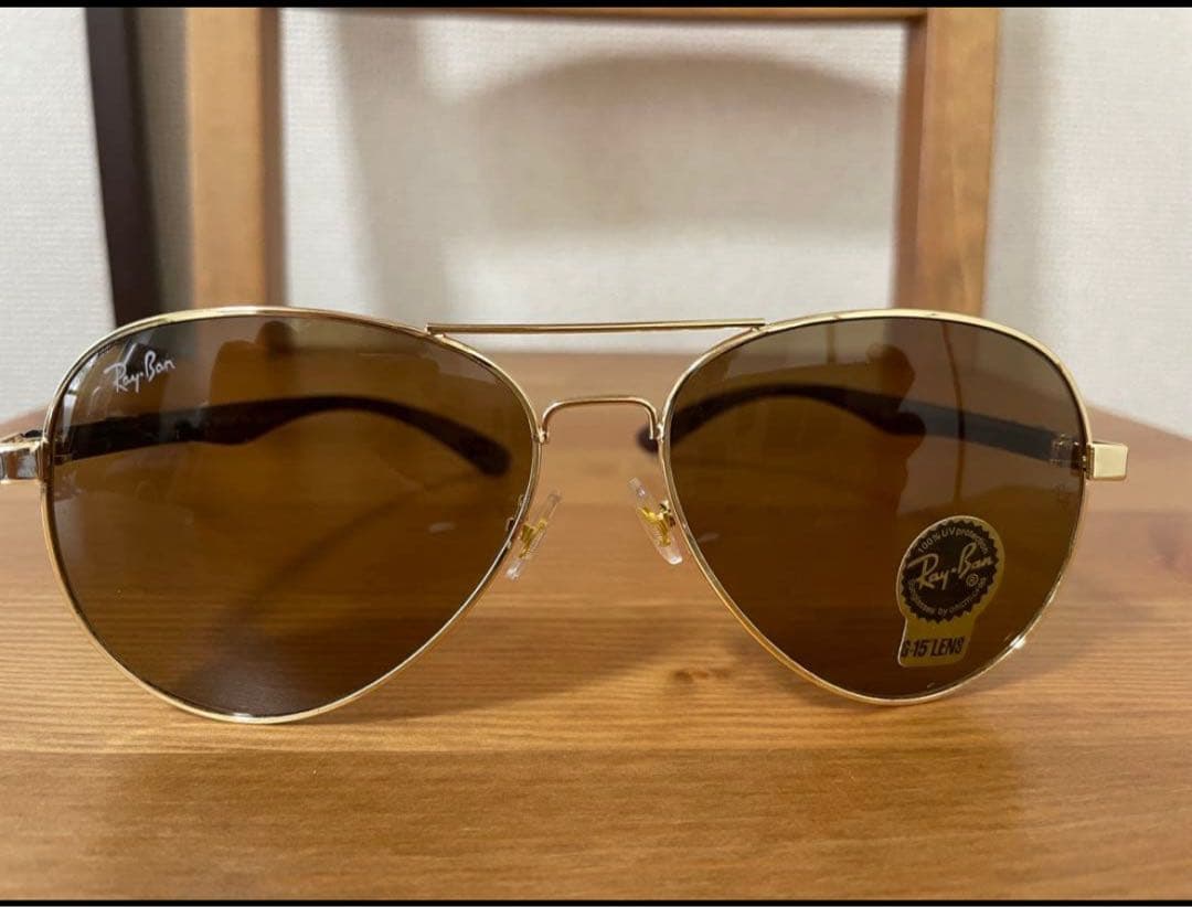 y*a様 Ray-Ban アビエーター サングラス ゴールド