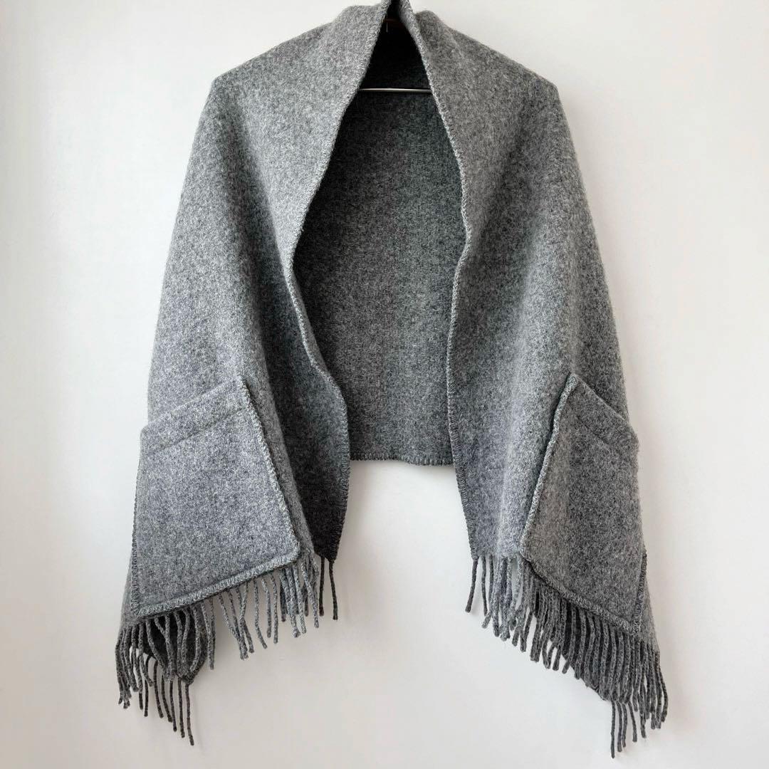 ラプアンカンクリ　LAPUAN KANKURIT ポケットショール　grey