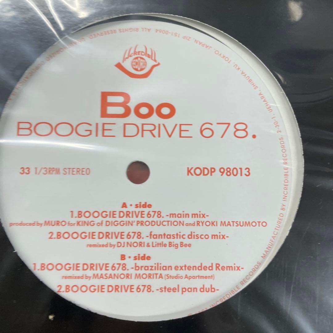 Boo ‎/ Boogie Drive 678.新品12\"レコード