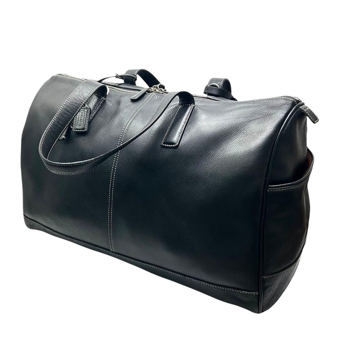 COACH コーチ　OLD COACH ボストンバッグ　本革　レザー　黒　大容量