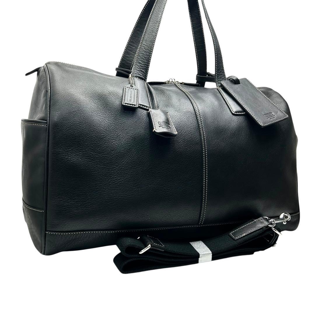 COACH コーチ　OLD COACH ボストンバッグ　本革　レザー　黒　大容量