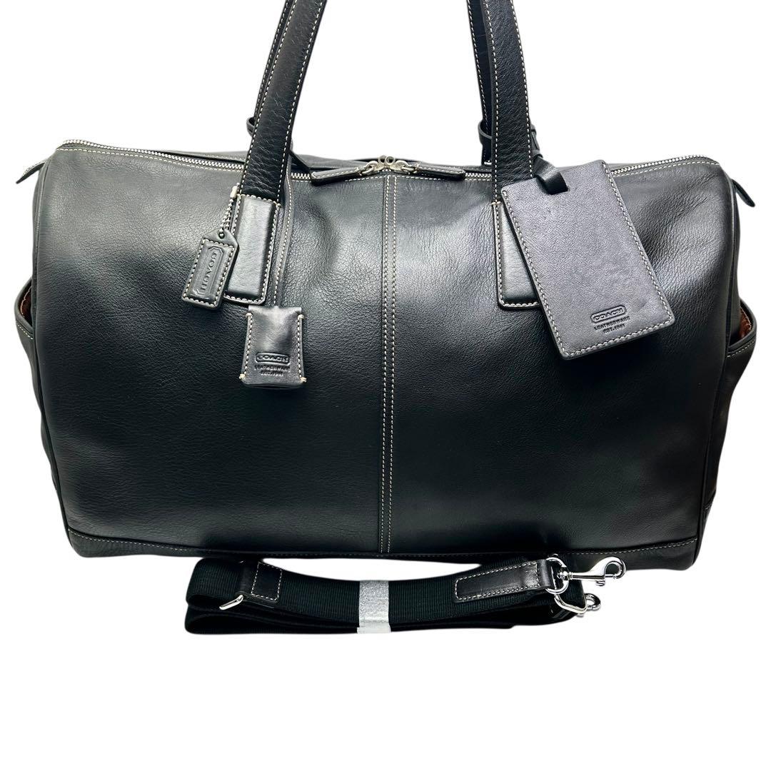 COACH コーチ　OLD COACH ボストンバッグ　本革　レザー　黒　大容量