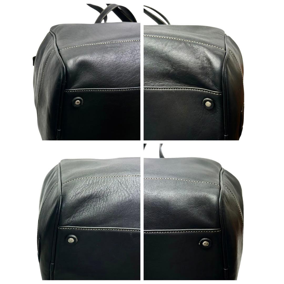 COACH コーチ　OLD COACH ボストンバッグ　本革　レザー　黒　大容量