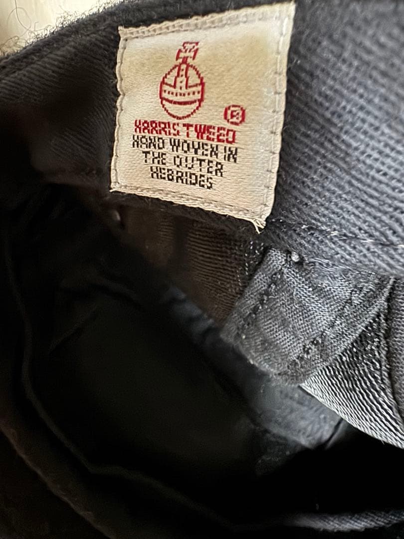 【美品】Supreme ハリスツイード キャップ 黒　USA製