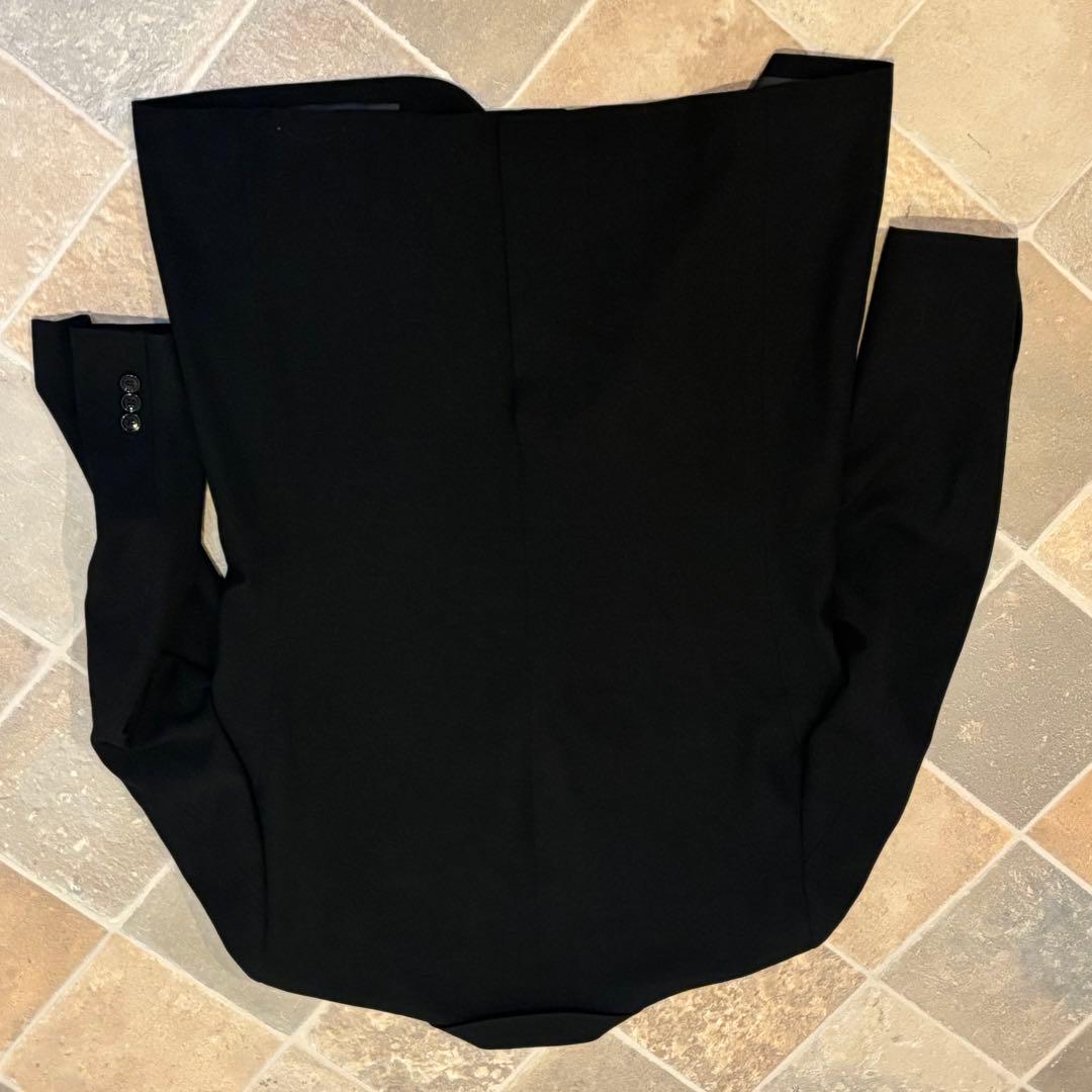 【美品】礼服　漆黒　ブラックフォーマル　A6 スーツ　ウール100%