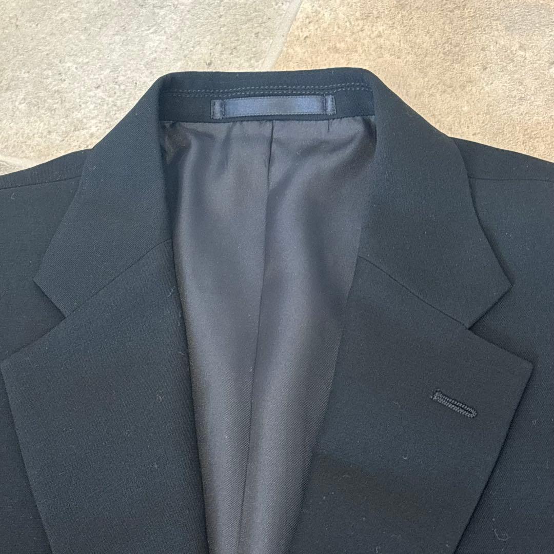 【美品】礼服　漆黒　ブラックフォーマル　A6 スーツ　ウール100%