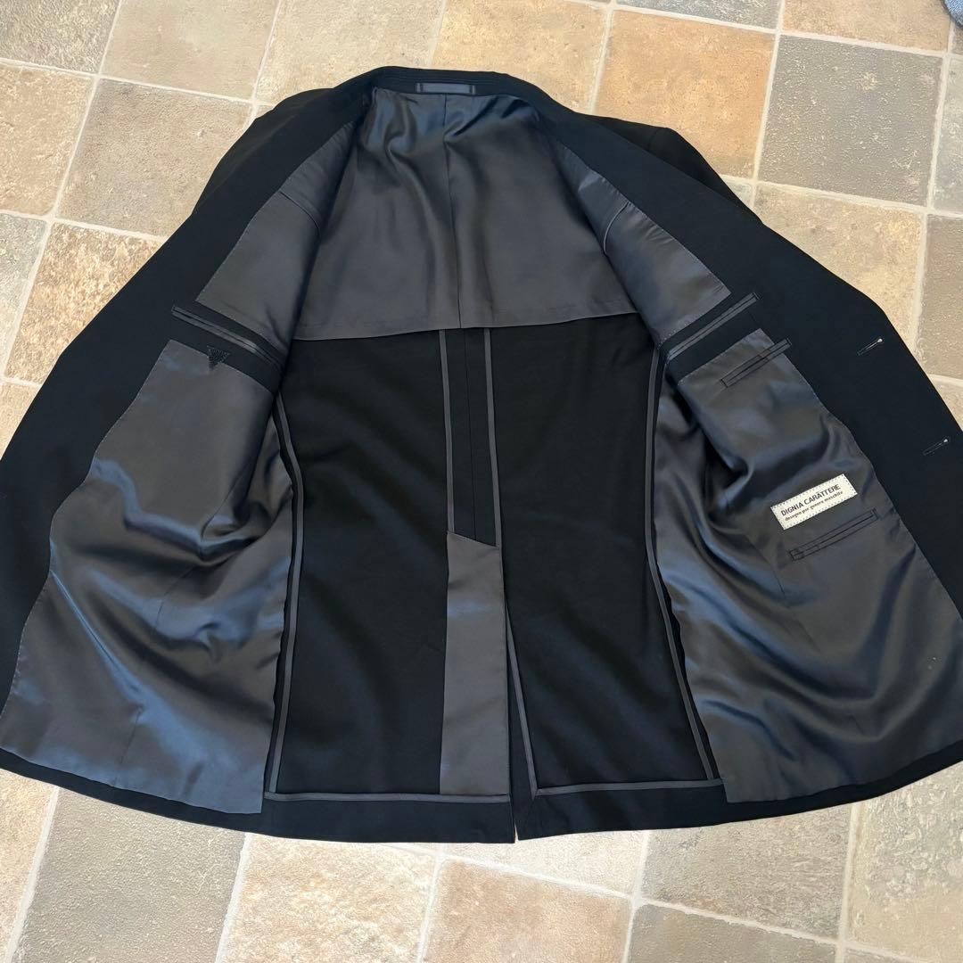 【美品】礼服　漆黒　ブラックフォーマル　A6 スーツ　ウール100%