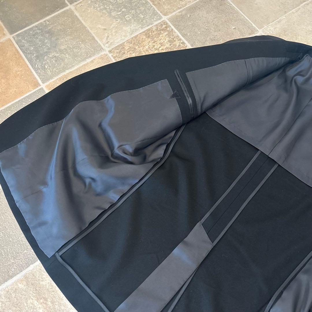 【美品】礼服　漆黒　ブラックフォーマル　A6 スーツ　ウール100%