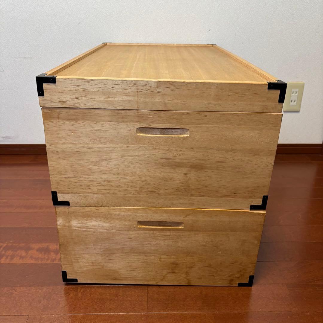 2段桐製　着物収納　衣装収納　ケース