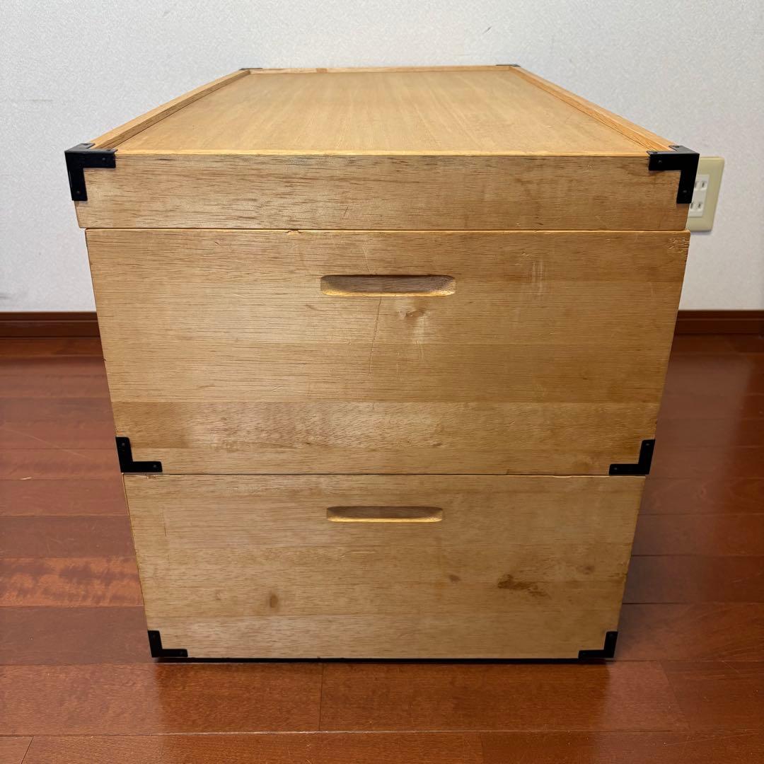 2段桐製　着物収納　衣装収納　ケース