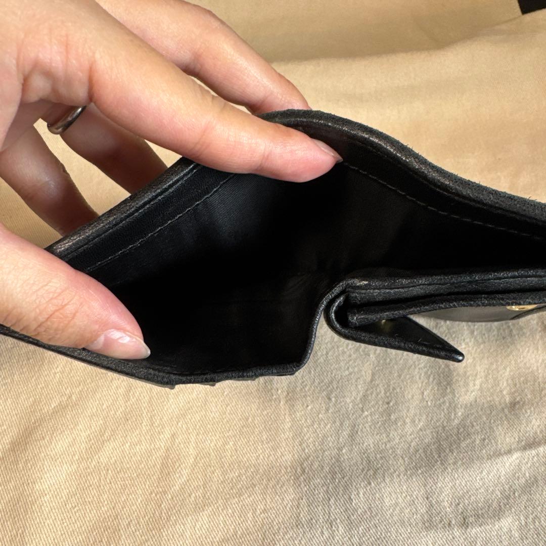 【お値下げ交渉可能】miumiu✨マテラッセ レザー 二つ折り財布（ブラック）