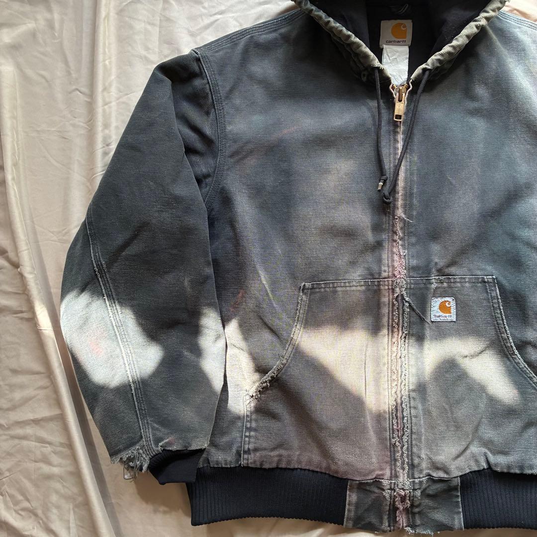90's Carhartt fade black アクティブジャケット
