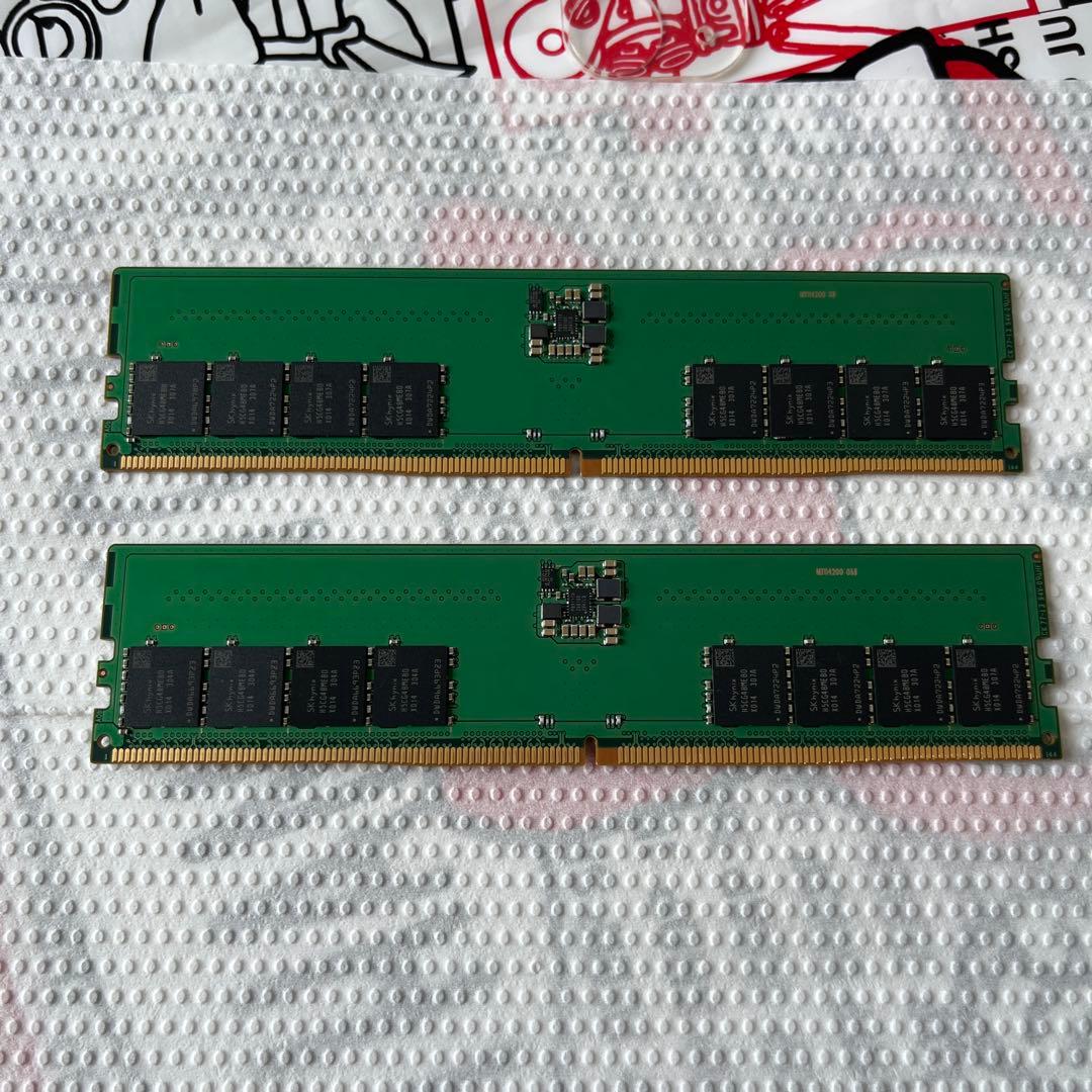 SK hynix 32GB DDR5 4800MHz メモリ