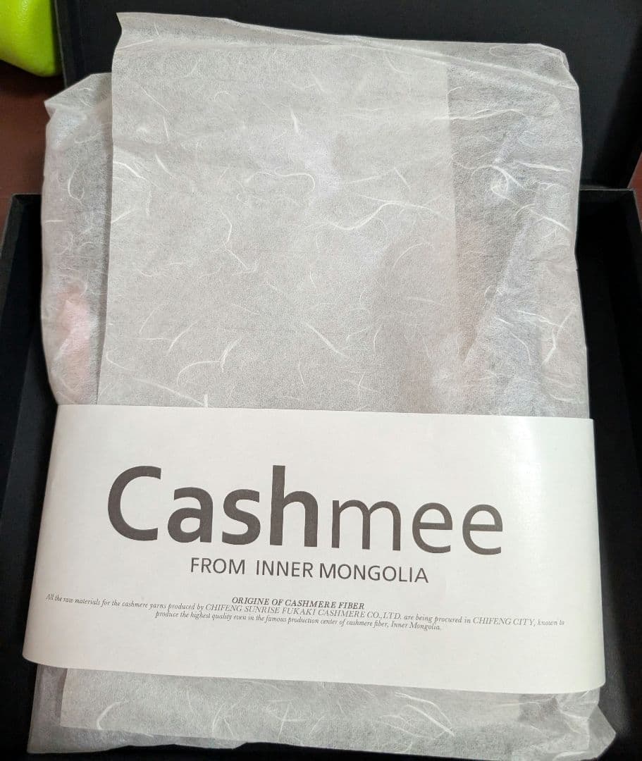 新品　Cashmee カシミヤ100% チェック柄マフラー