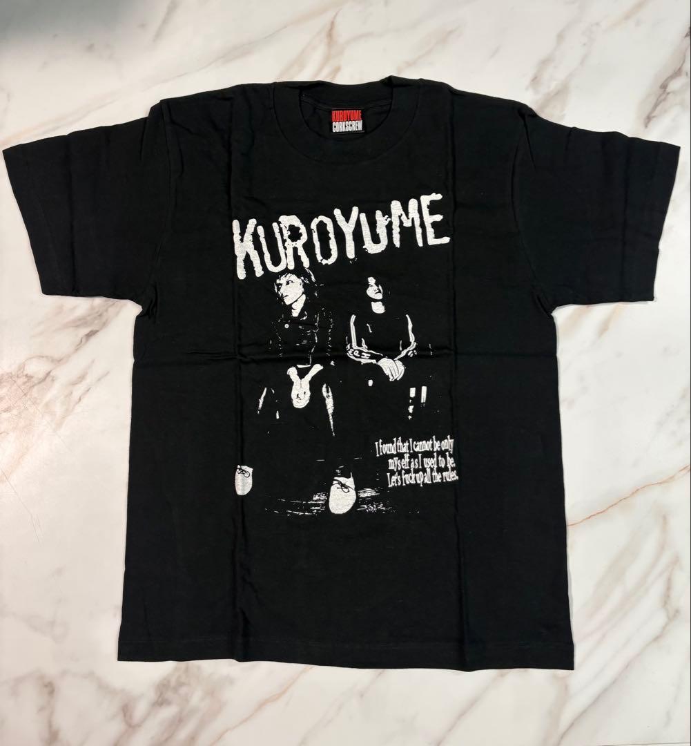 黒夢 Tシャツ 黒白 M