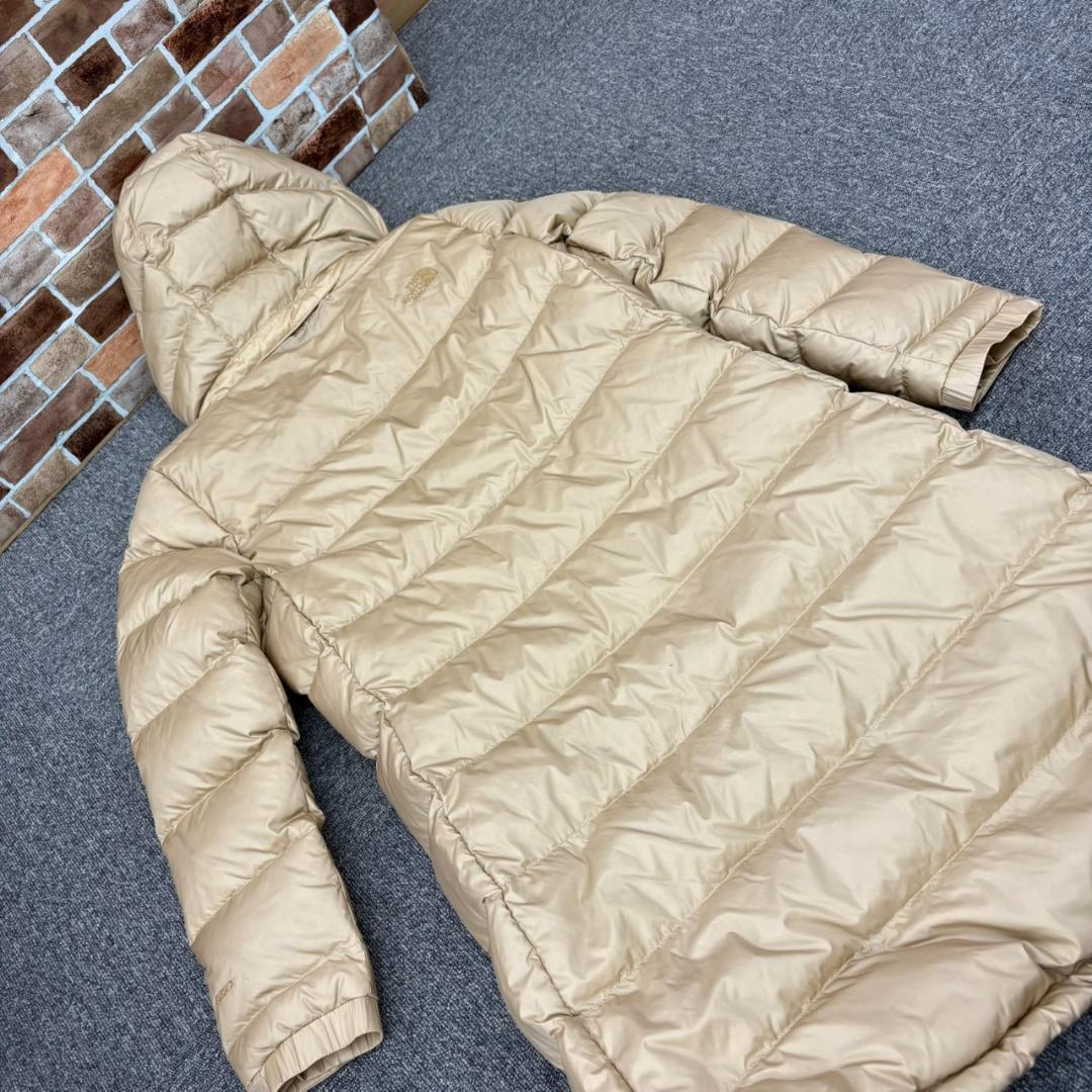 A4.THE NORTH FACE ロングダウンコート シャンパンゴールド M