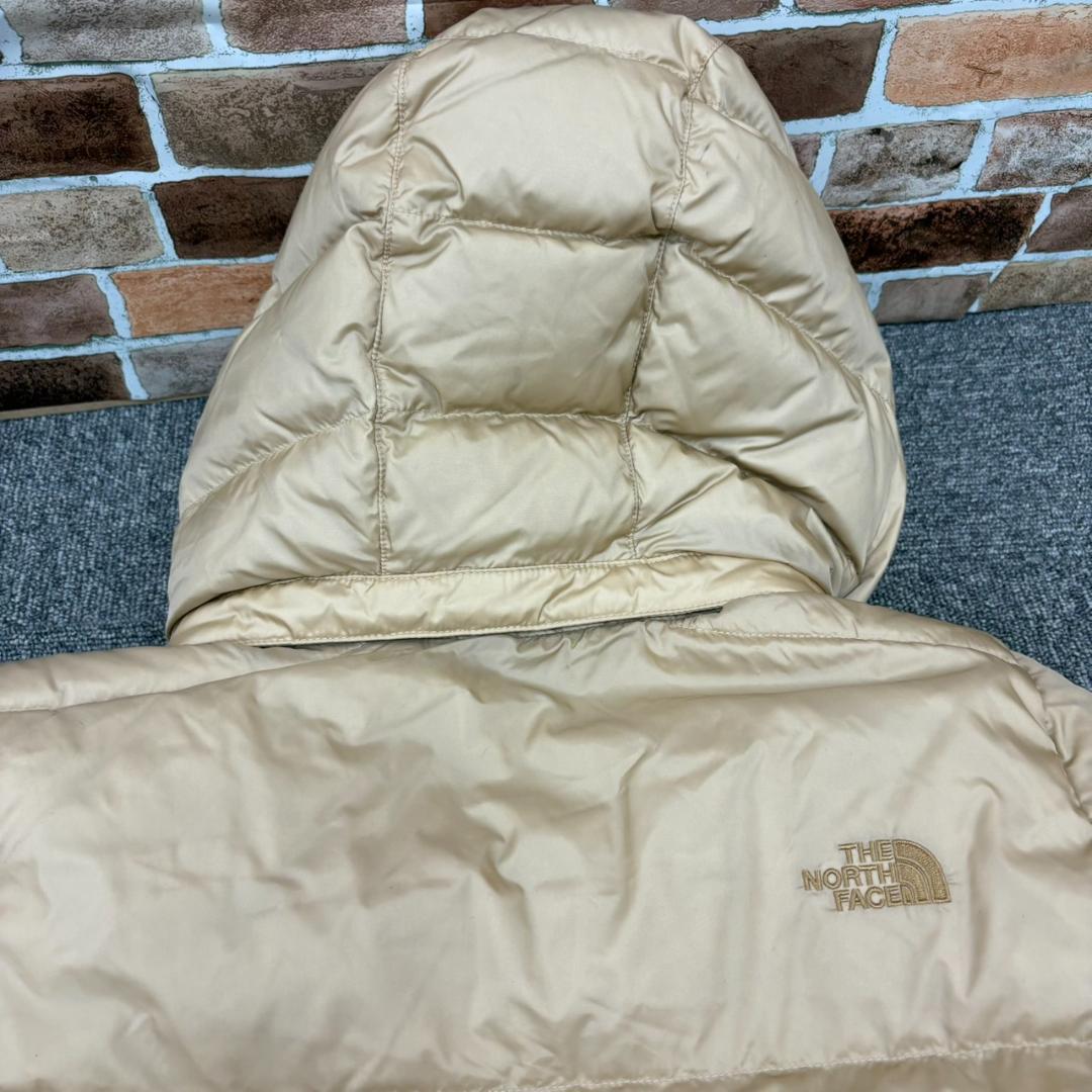 A4.THE NORTH FACE ロングダウンコート シャンパンゴールド M