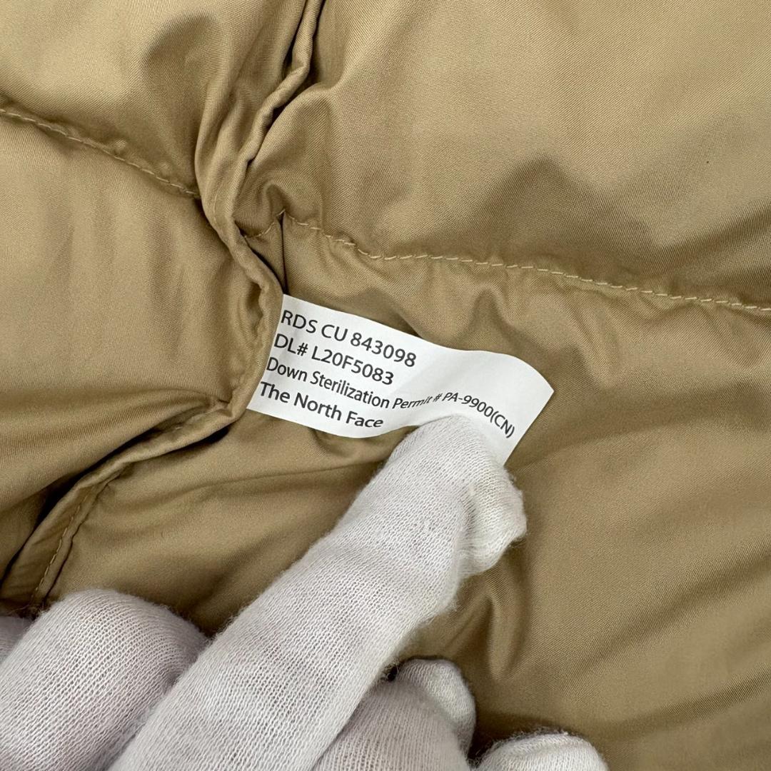 A4.THE NORTH FACE ロングダウンコート シャンパンゴールド M