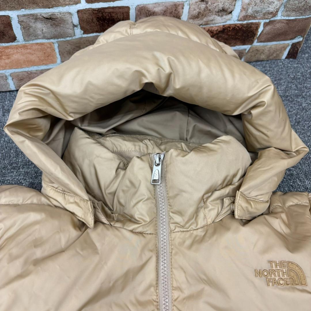 A4.THE NORTH FACE ロングダウンコート シャンパンゴールド M