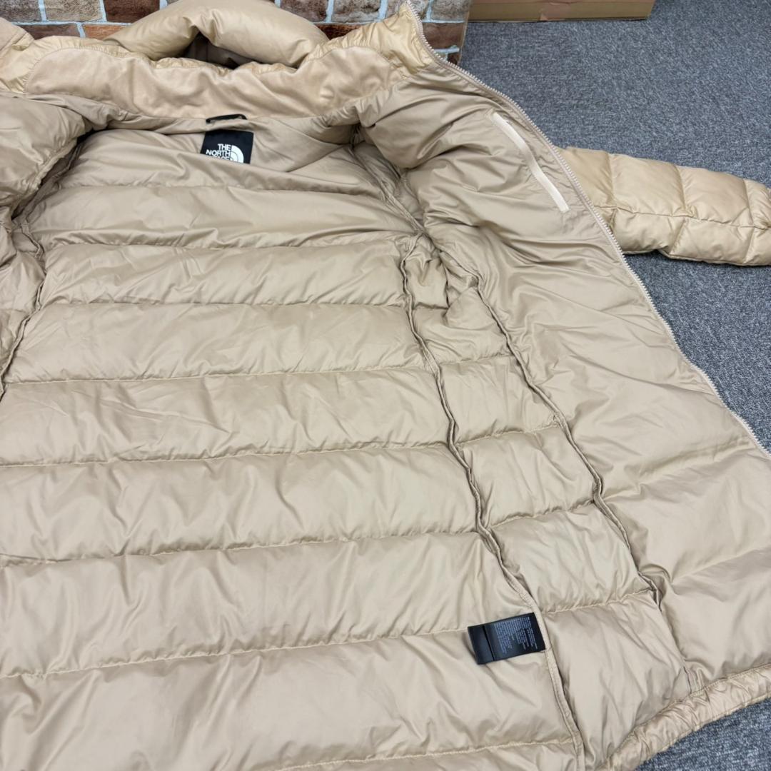 A4.THE NORTH FACE ロングダウンコート シャンパンゴールド M