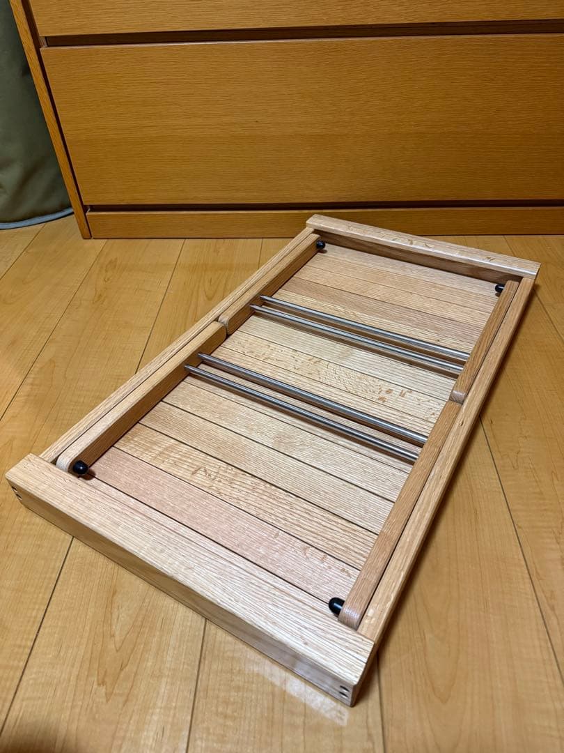 (希少カラー) KIMICAMP ムーンテーブル ウッドテーブル収納バッグ付き