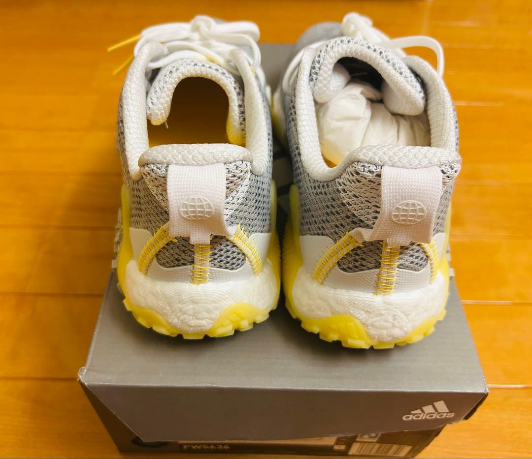 ひろ　adidas ゴルフシューズ グレー/イエロー