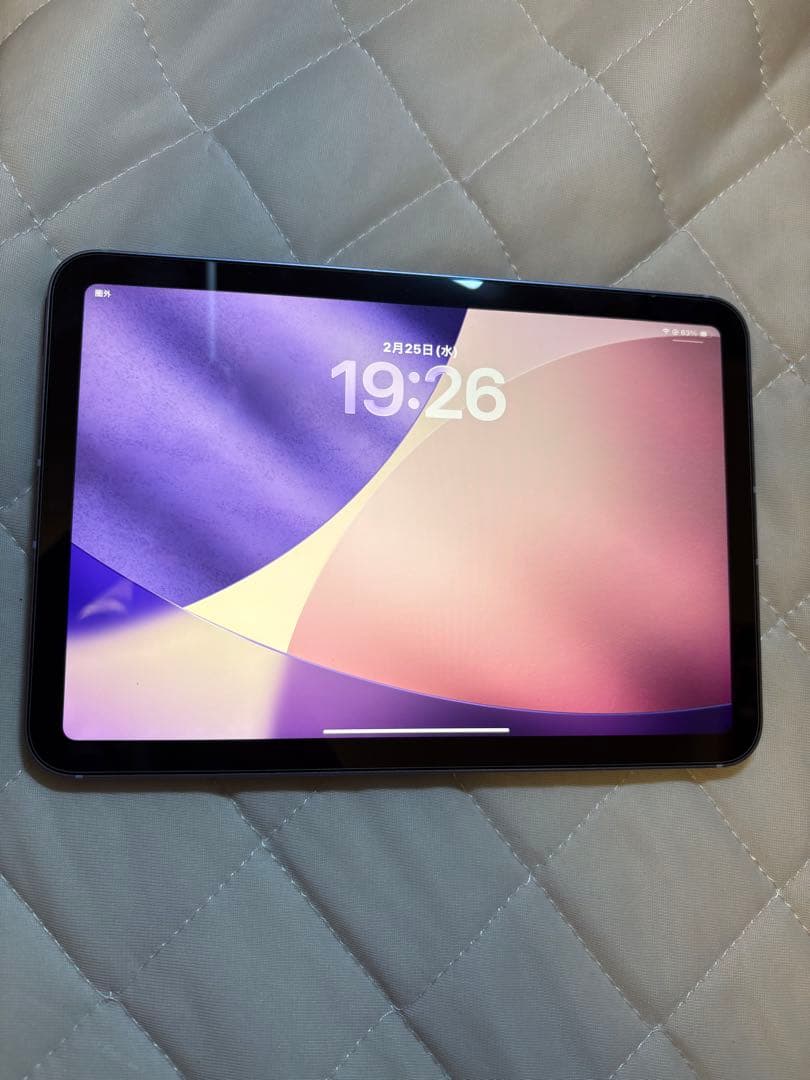 美品　iPad mini6パープル64GB(セルラーモデルSIMフリー)