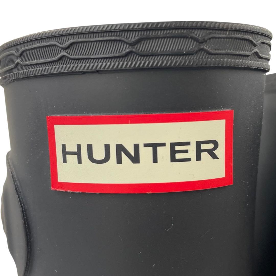 《未使用品》 HUNTER ハンター ロング レインブーツ ブラック 黒 36