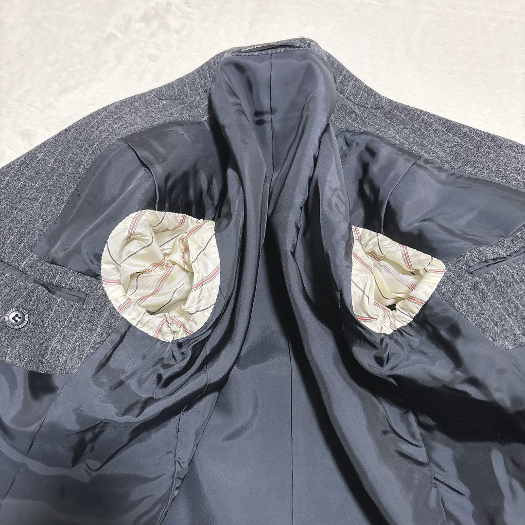 【美品】　ジャンポールゴルチェオム　ジャケット グレー　ストライプ　3ボタン