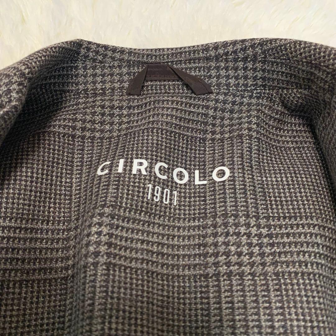 美品◆CIRCOLO◆現行タグ/近年モデル/グレンチェック◆テーラードジャケット