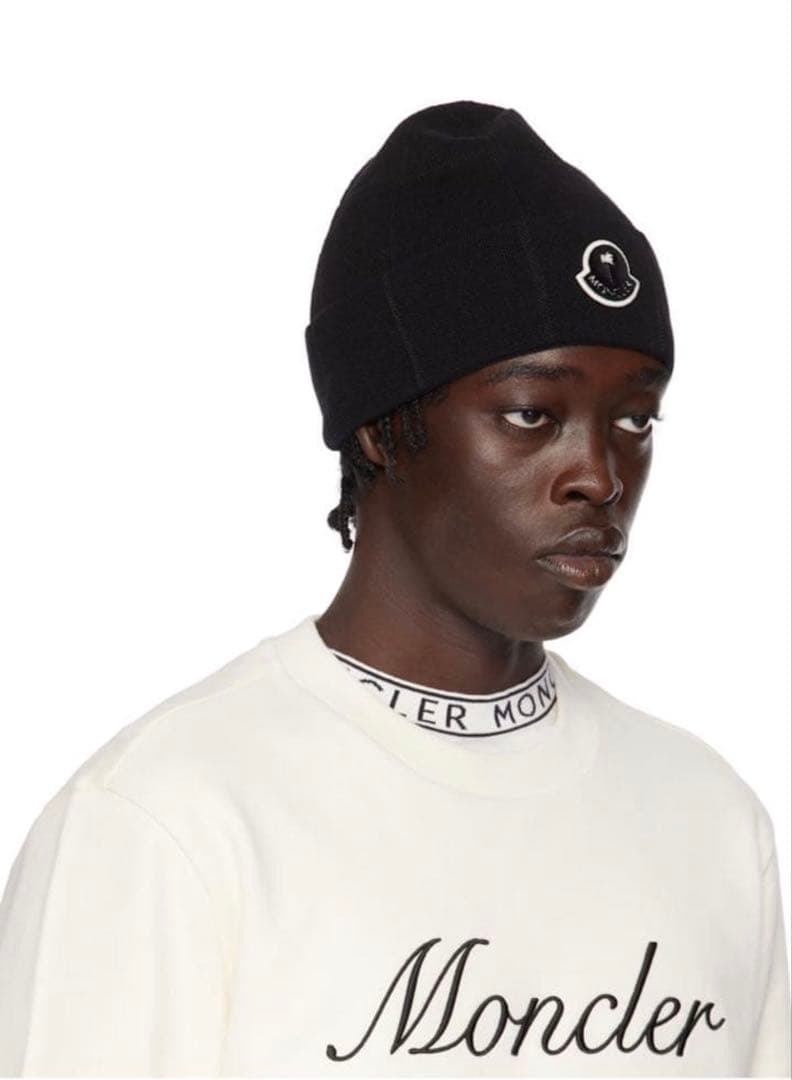Moncler x Palm Angels ブラック ニットキャップ