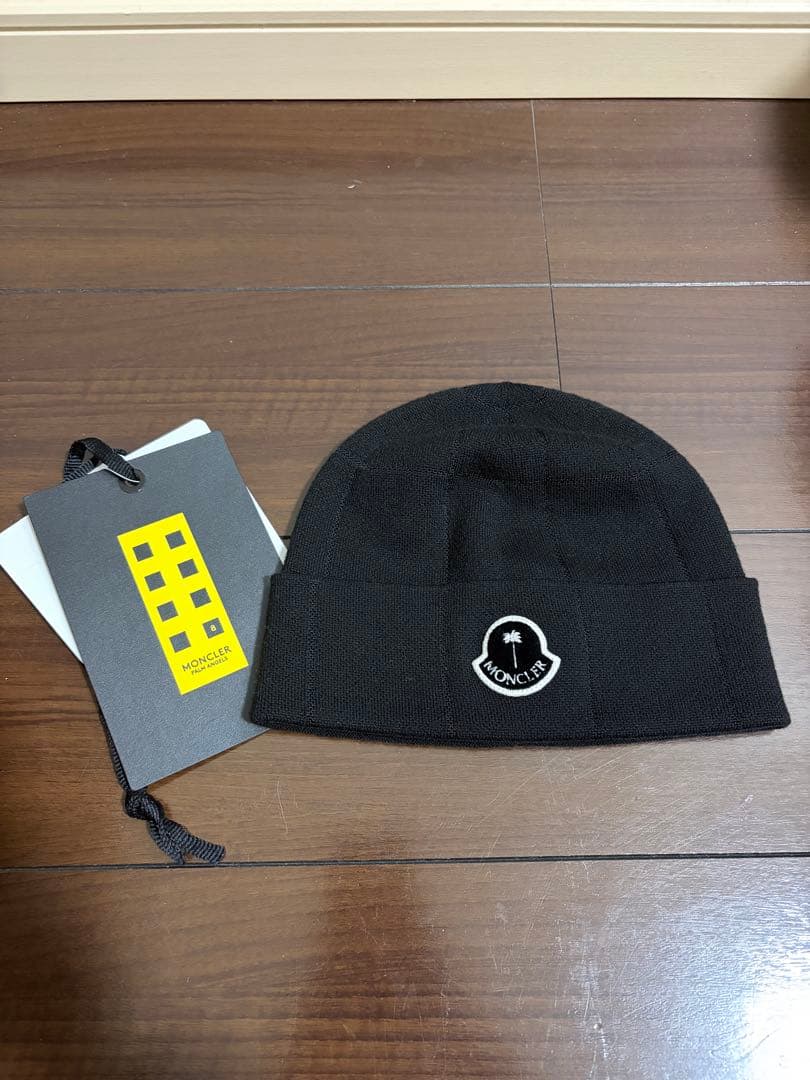 Moncler x Palm Angels ブラック ニットキャップ