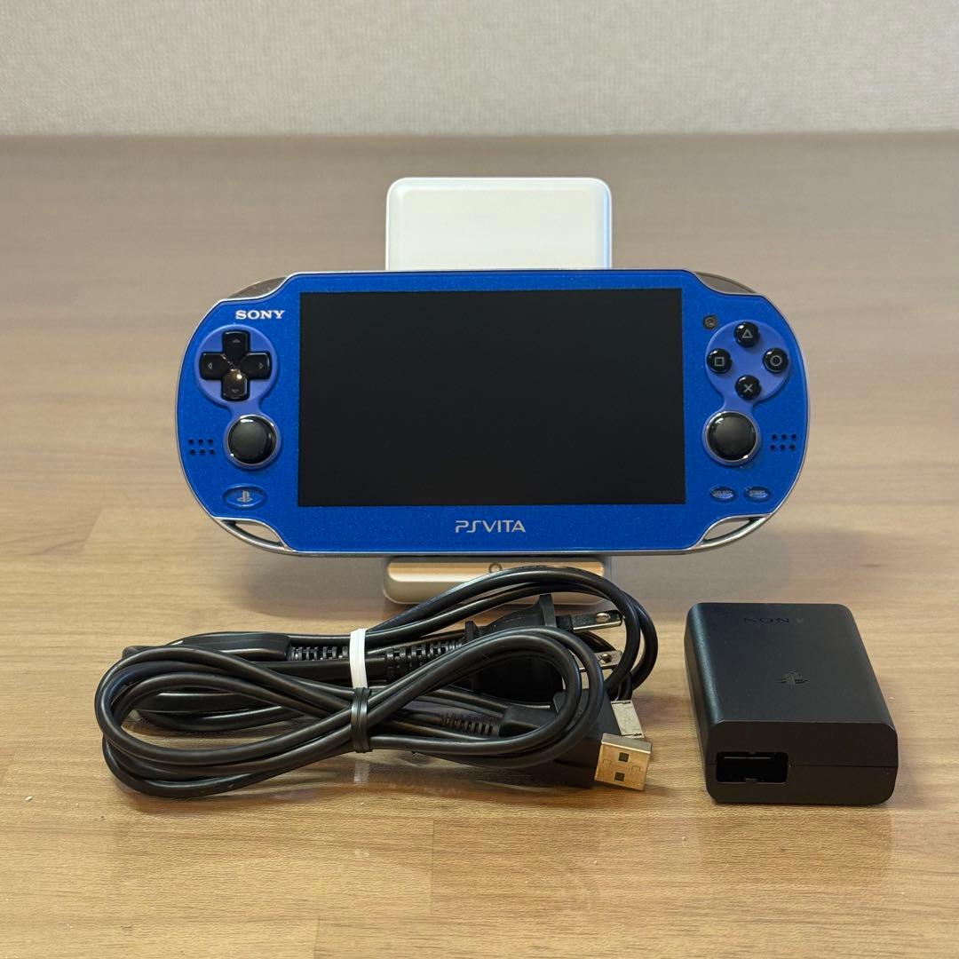 6-025【ほぼ未使用】PSVITA PCH-1000 サファイアブルー
