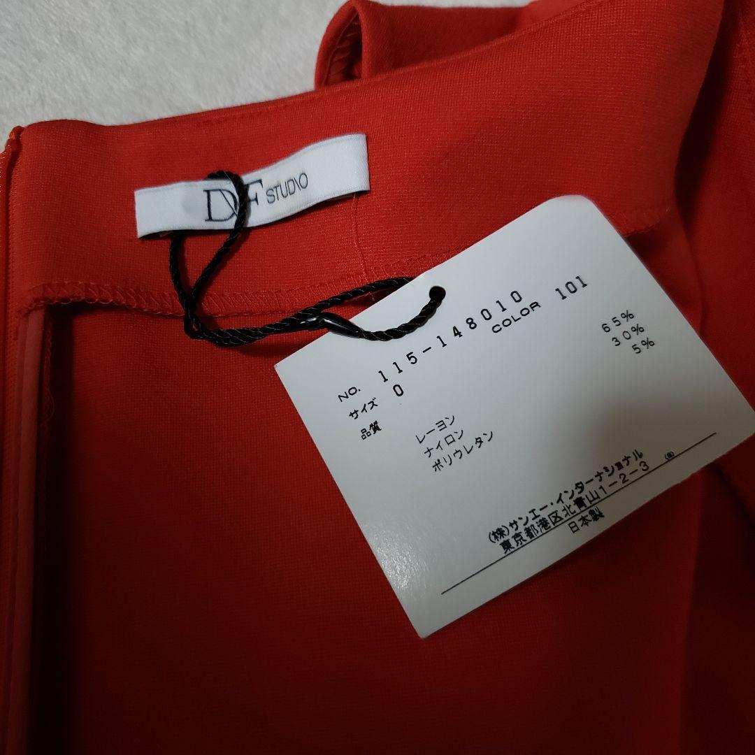 新品Diane von Furstenberg 赤 ノースリーブ ワンピース