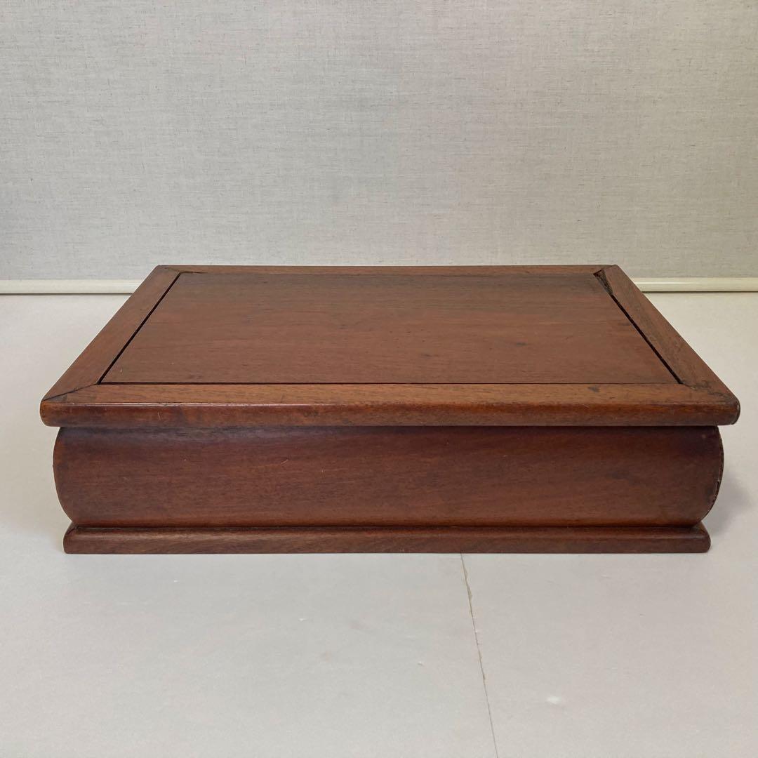 古い花台 置物台 飾り台 展示 花瓶 香炉 長方形 高め 木製 骨董品 レトロ