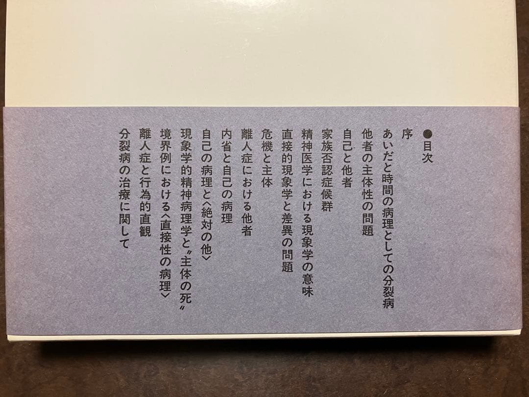 分裂病と他者　木村敏　精神医学叢書　帯函　初版第一刷　未読美品　臨床哲学