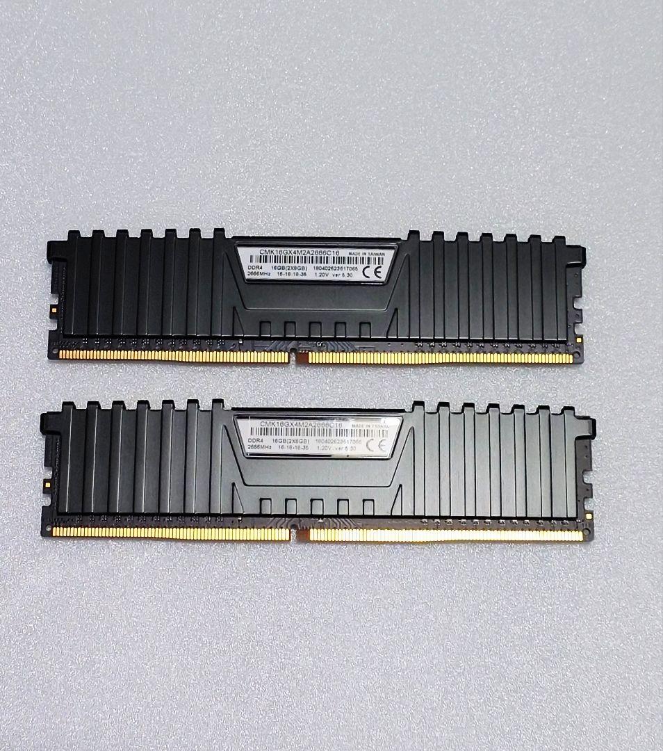 Corsair LPX DDR4 2666 8GB ×2 16GB 動作確認済