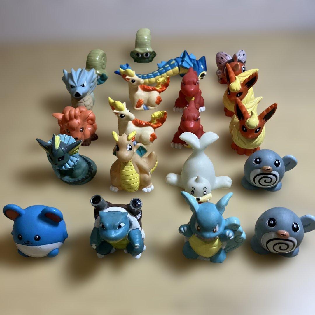 ポケモン　初期 指人形・フィギュア・ソフビ 90体　クリア　まとめ