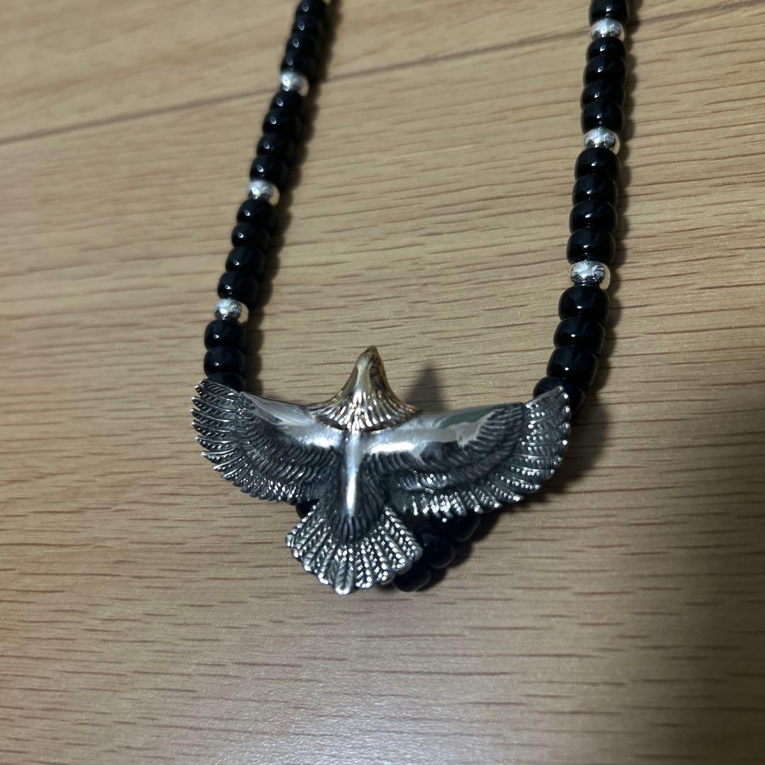 シルバー925イーグルトップ　ゴールドシルバー