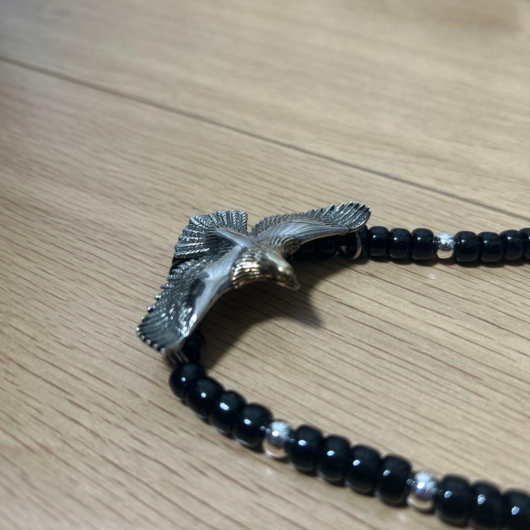 シルバー925イーグルトップ　ゴールドシルバー