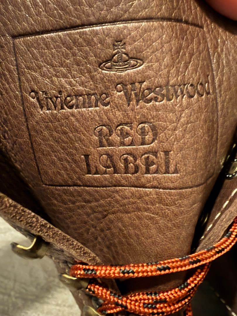 未使用【Vivienne Westwood】本革ブラウンブーツ