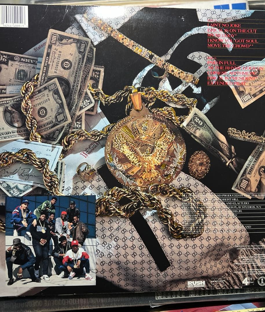 洋楽 Eric B.& Rakim Paid in Full 1LP US ORG