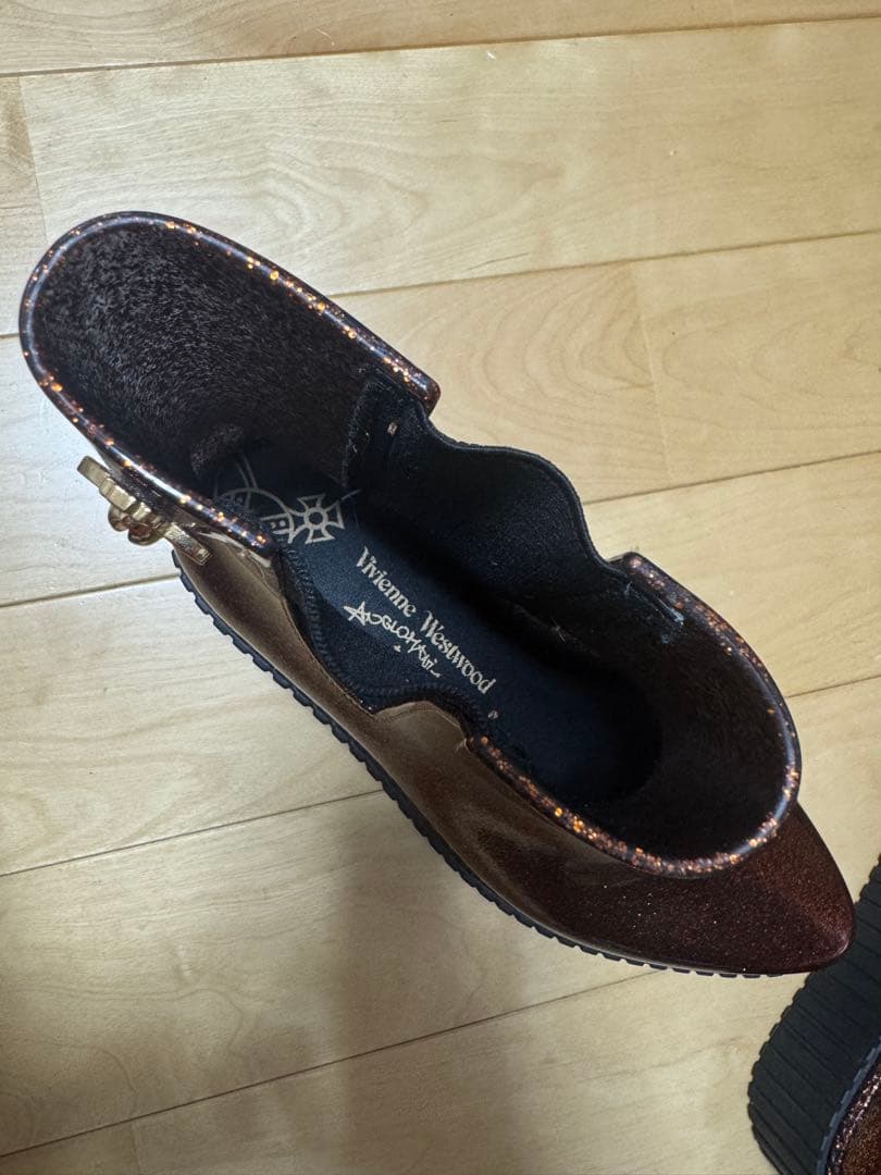【Vivienne Westwood + Melissa】レインブーツ(ブラウン