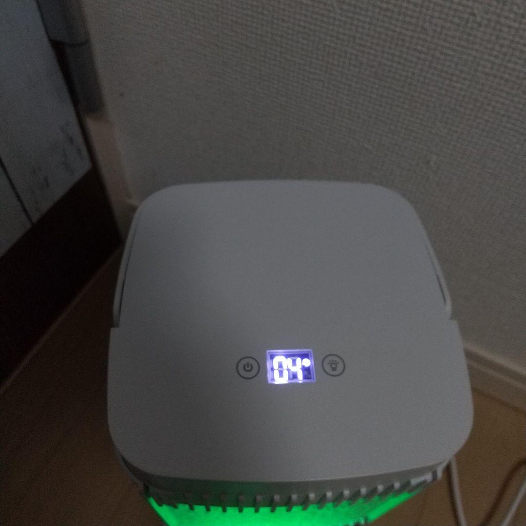 これからの時期にオススメペルチェ式 卓上冷風機 4段階風量 タッチパネル式