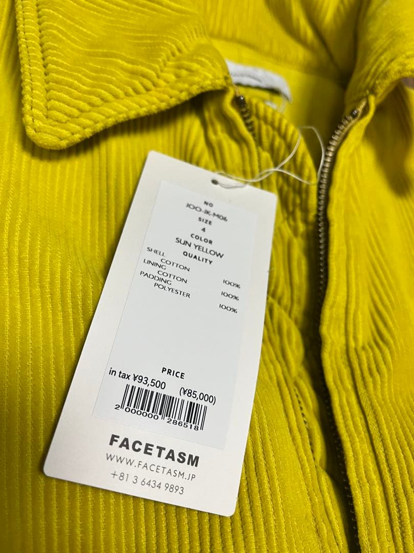 千*休様 facetasm CORDUROY JACKET サイズ4 新品未使用
